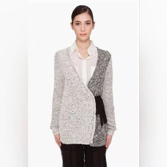 3.1 Phillip Lim Slouchy Tie Two-Toned Cardigan size XS - Picture 1 of 6